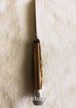Vintage Case Stag Handle Fixed Blade Hunting Knife With Original Sheath