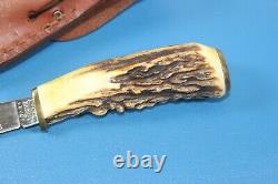 Vintage Case XX 523 3-1/4 SS Stag Pheasant Hunting Bird Knife + Sheath