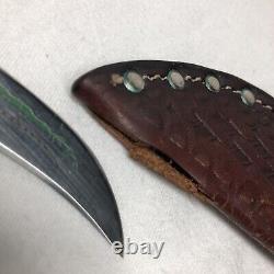 Vintage Case XX 523-3 1/4 SSP Small Bird knife with Leather Sheath 1982 Stag