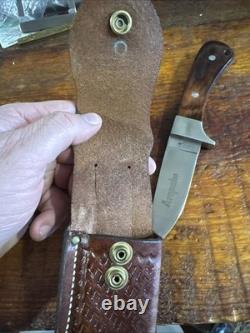 Vintage Case XX Arapaho Fixed Blade Knife Leather Sheath USA R503 SSP