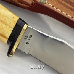 Vintage Case XX Fixed Blade Hunting Knife & Sheath / 523-5