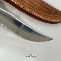 Vintage Case XX Fixed Blade Hunting Knife & Sheath / 523-5