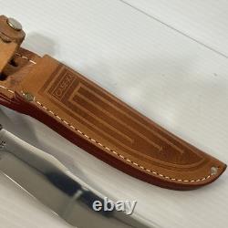Vintage Case XX Fixed Blade Hunting Knife & Sheath / 523-5
