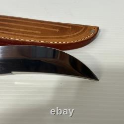 Vintage Case XX Fixed Blade Hunting Knife & Sheath / 523-5