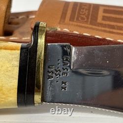 Vintage Case XX Fixed Blade Hunting Knife & Sheath / 523-5