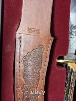 Vintage Case XX Kodiak Fixed Blade Hunting Knife With Sheath, Box, Papers Nib
