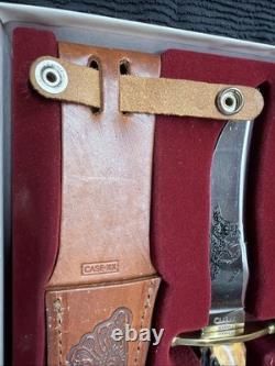 Vintage Case XX Kodiak Fixed Blade Hunting Knife With Sheath, Box, Papers Nib