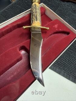Vintage Case XX Kodiak Fixed Blade Hunting Knife With Sheath, Box, Papers Nib