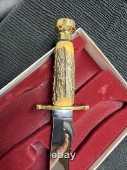Vintage Case XX Kodiak Fixed Blade Hunting Knife With Sheath, Box, Papers Nib