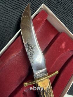 Vintage Case XX Kodiak Fixed Blade Hunting Knife With Sheath, Box, Papers Nib