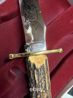 Vintage Case XX Kodiak Fixed Blade Hunting Knife With Sheath, Box, Papers Nib