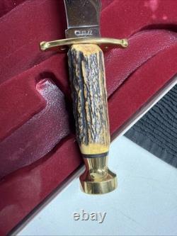 Vintage Case XX Kodiak Fixed Blade Hunting Knife With Sheath, Box, Papers Nib