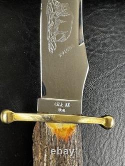 Vintage Case XX Kodiak Hunter 6 Fixed Blade Stag Knife With Sheath