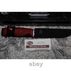 Vintage Case XX Ruger Fixed Blade Knife 216-5 Red Grip with Sheath LT216-5 SS NIB