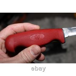 Vintage Case XX Ruger Fixed Blade Knife 216-5 Red Grip with Sheath LT216-5 SS NIB