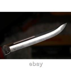 Vintage Case XX Ruger Fixed Blade Knife 216-5 Red Grip with Sheath LT216-5 SS NIB