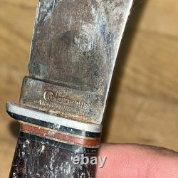 Vintage Cattaraugus Hunting Knife 4.5 Blade