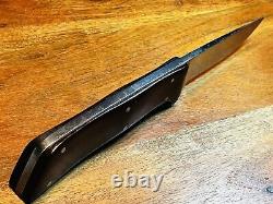 Vintage Chubby Hueske 1419 Fixed Blade Knife + Original Leather Sheath