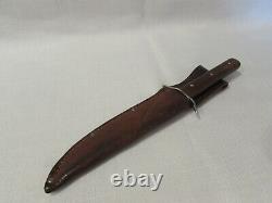 Vintage Concord Solingen Germany Original Bowie Fixed Blade Knife Wood Handle