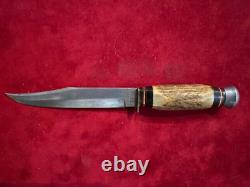 Vintage Concord Solingen Stag Hunting Or Fighting Knife & Sheath (918)