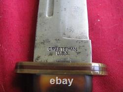 Vintage Craftsman American Eagle by Schrade Fixed Blade Hunting Bowie Knife