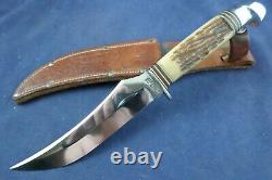 Vintage Craftsman Skinner Hunting Knife with Sheath