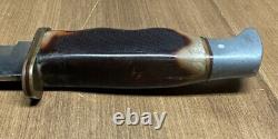 Vintage Craftsman USA Fixed Blade Hunting Bowie Knife With Original Sheath