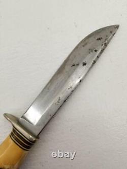 Vintage Custom Norway Morseth Brusletto Stag Handle 5 Fixed Blade Knife