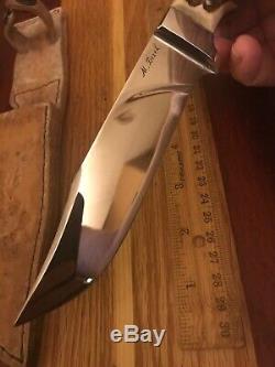 Vintage Custom Stag Hunting Knife By M. Bezek Withfolding Saw Blade (secondary)