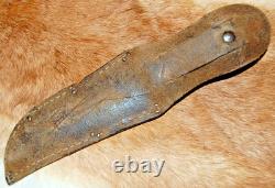 Vintage DASCO Damascus Steel Products Corp. Fixed Blade Hunting Knife & Sheath