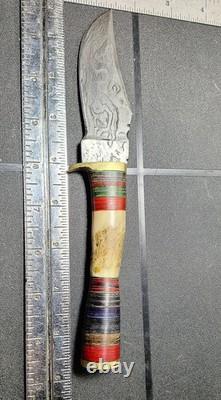 Vintage Damascus Hunting Knife