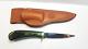 Vintage Drop point Knife Handmade Master Craftsman Roger Grenier 1998 Qc Canada