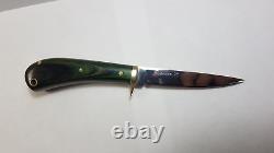 Vintage Drop point Knife Handmade Master Craftsman Roger Grenier 1998 Qc Canada