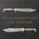 Vintage Eagle Head Hunting Bowie Knife 6 Blade Circa 1950