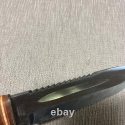 Vintage, Edge Brand #488, Saw Tooth Spine, Sol Ger, Large, Sheath