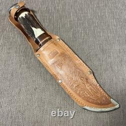 Vintage, Edge Brand #488, Saw Tooth Spine, Sol Ger, Large, Sheath