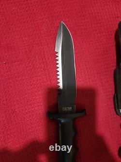 Vintage Explorer Wilderness survival fixed blade knife #21-049 with Leather Sheath