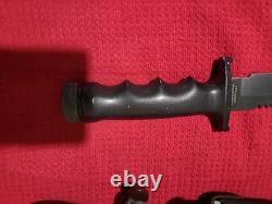 Vintage Explorer Wilderness survival fixed blade knife #21-049 with Leather Sheath