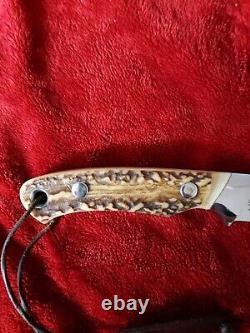 Vintage Ferenc Tumpek Dnc Custom Hunting Knife Stag Jagdmesser Handarbeit Nice