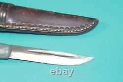 Vintage Finnish Puukko Suomi Hunting Knife Dagger Dirk Finland + Sheath W