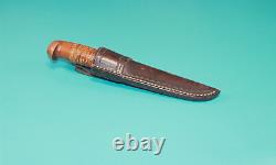 Vintage Finnish Puukko Suomi Hunting Knife Dagger Dirk Finland + Sheath W