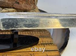 Vintage Finnish Signed Puck Knife with Original Sheath Birch Handle-2100.26