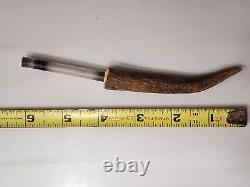 Vintage Fixed Blade Hunting Knife & Case, by MORK, c 1980'S, Free Shipping