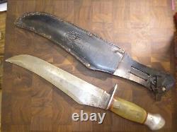 Vintage G. C. Co. Buffalo Hunter Knife And Sheath #349