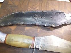 Vintage G. C. Co. Buffalo Hunter Knife And Sheath #349