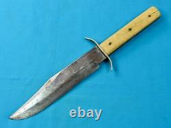 Vintage G. C. Co German Germany Solingen Made Large Bowie Hunting Knife with Sheath