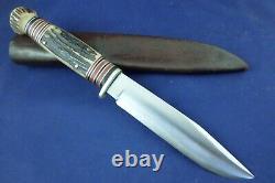 Vintage George Wostenholm & Son Knife with Tube Sheath