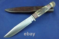 Vintage George Wostenholm & Son Knife with Tube Sheath