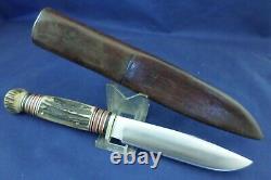 Vintage George Wostenholm & Son Knife with Tube Sheath