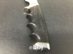 Vintage Gerber 525 Hunting Knife With Original Sheath 5 1/4 Blade 10 Long